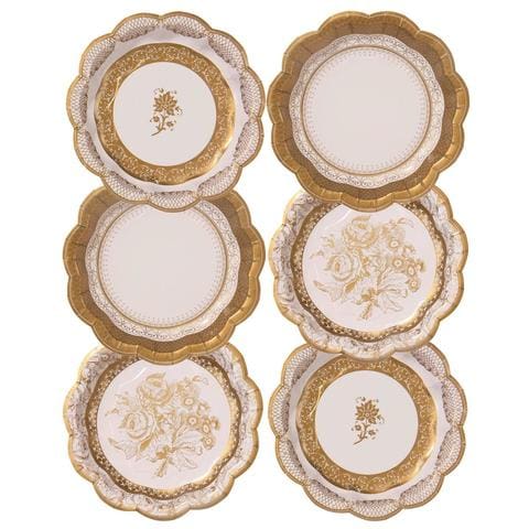 Party Porcelain Small Goud Talking Tables