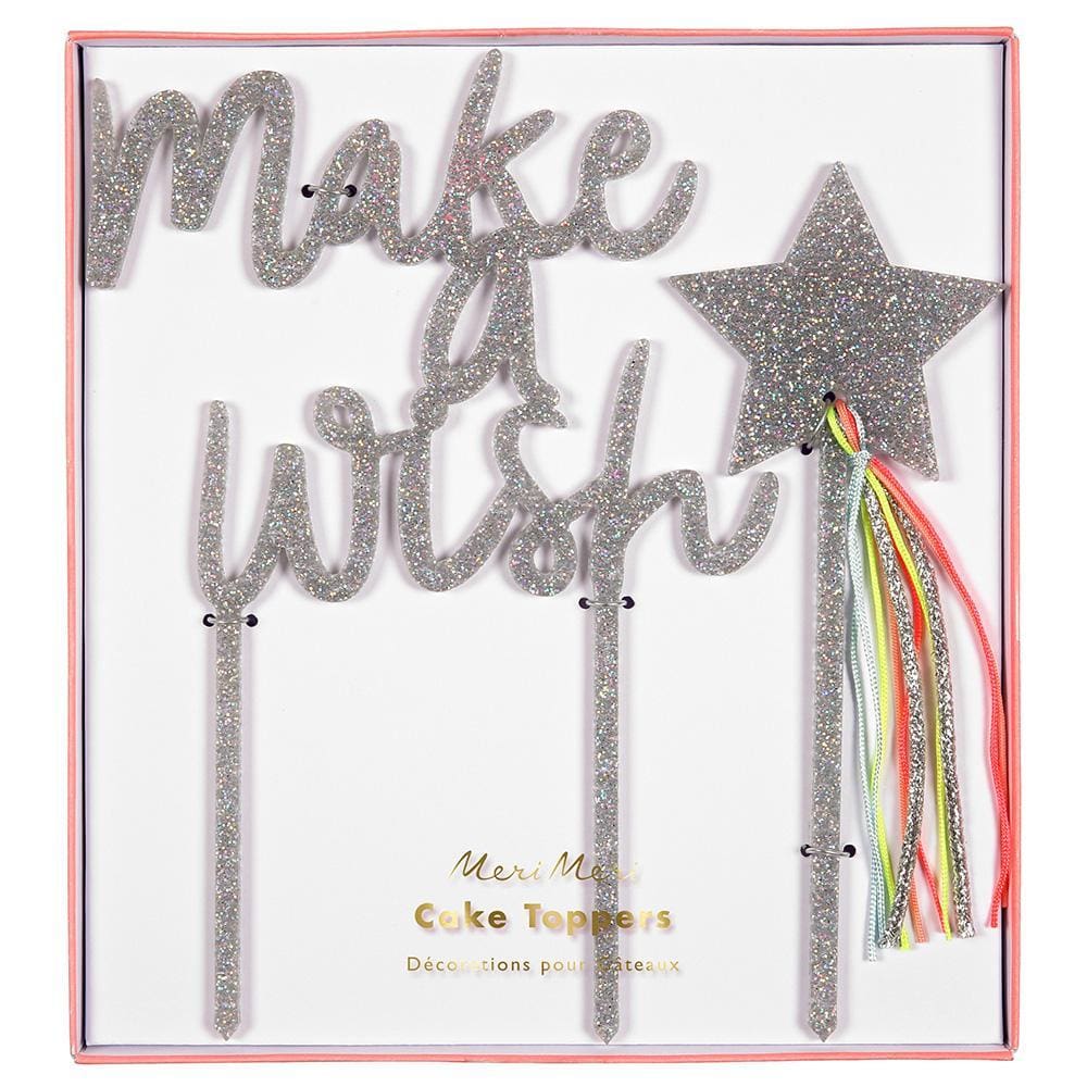 Cake topper Make a Wish Meri Meri van Acryl
