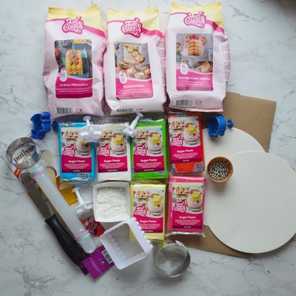Pakket taart decoreren - workshop at home