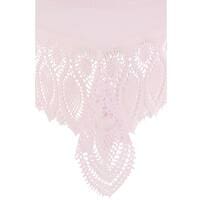 Vinyl licht roze kanten tafelkeed 150x264